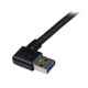 StarTech.com Câble USB 3.0 SuperSpeed A vers B coudé à angle droit 1 m - M/M - Noir - USB3SAB1MRA