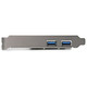 StarTech.com Carte Contrôleur PCI Express (PCI-E) vers Hub Interne 2 ports USB 3.0 - Alimentation SATA - PEXUSB3S23