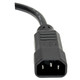 Tripp Lite  câble électrique Noir 0,3 m Coupleur C14 Coupleur C13 - P004-001