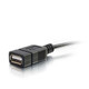 C2G 6" USB 2.0 câble USB 0,15 m Micro-USB B USB A Noir - 27320