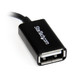 StarTech.com Câble adaptateur Micro USB à angle droit vers USB Host OTG de 12cm - Mâle / Femelle - UUSBOTGRA