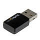 StarTech.com Mini adaptateur USB 2.0 réseau sans fil AC600 double bande - Clé USB WiFi 802.11ac 1T1R - USB433WACDB