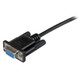 StarTech.com Câble null modem série DB9 RS232 de 2m - Cordon série DB9 vers DB9 - F/F - Noir - SCNM9FF2MBK