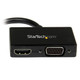 StarTech.com Adaptateur audio / vidéo de voyage - Convertisseur 2-en-1 Mini DisplayPort vers HDMI ou VGA - MDP2HDVGA