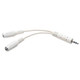 Tripp Lite  câble audio 0,15 m 3,5mm 2 x 3.5mm Blanc - P313-06N-WH