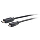 C2G 6ft, USB 2.0 Type C, Micro-USB B câble USB 1,8288 m USB C Noir - 28851