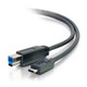 C2G 6ft, USB 3.0 Type C, USB B câble USB USB 3.2 Gen 1 (3.1 Gen 1) 1,8288 m USB C Noir - 28866