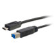 C2G 6ft, USB 3.0 Type C, USB B câble USB USB 3.2 Gen 1 (3.1 Gen 1) 1,8288 m USB C Noir - 28866