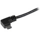 StarTech.com Câble USB A vers Micro B de 2 m avec connecteurs coudés à angle droit - M/M - Noir - USB2AUB2RA2M