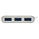 Tripp Lite  hub & concentrateur USB 3.2 Gen 1 (3.1 Gen 1) Type-A 5000 Mbit/s Argent - U360-004-AL