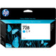 HP 728 cartouche d'encre DesignJet cyan 130 ml - F9J67A