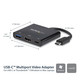 StarTech.com Adaptateur multifonction USB-C vers HDMI 4K avec USB Power Delivery et port USB-A - CDP2HDUACP
