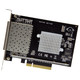 StarTech.com Carte réseau PCI Express pour serveur à 4 ports SFP+ 10 Gigabit Ethernet - Chipset Intel XL710 - PEX10GSFP4I