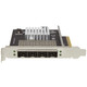 StarTech.com Carte réseau PCI Express pour serveur à 4 ports SFP+ 10 Gigabit Ethernet - Chipset Intel XL710 - PEX10GSFP4I