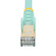 StarTech.com  câble de réseau Turquoise 2,4 m Cat6a - C6ASPAT8AQ
