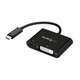 StarTech.com Adaptateur USB-C vers DVI - Convertisseur d'Écran Vidéo 1080p USB Type-C vers DVI-D Single Link avec Chargement - 60W PD Pass-Through - Compatible Thunderbolt 3 - Noir - CDP2DVIUCP