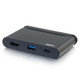 C2G  station d'accueil USB 3.2 Gen 1 (3.1 Gen 1) Type-C Noir - 26915