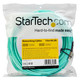 StarTech.com Câble Fibre Optique Multimode de 15m LC/UPC à LC/UPC OM3, Fibre Full Duplex 50/125µm Zipcord, Réseaux 100G, LOMMF/VCSEL, <0.3dB Faible Perte d'Insertion, Cordon de Raccordement Fibre LSZH - A50FBLCLC15