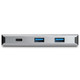 StarTech.com Hub USB-C 4 Ports - 3 Ports USB-A, 1 Port USB-C - HUB Adaptateur SuperSpeed Type C USB 3.2 Gen 2 (10Gbps) - Alimenté par bus USB - Hub Adaptateur USB-C vers USB compacte - Hub Portable - Aluminium - HB31C3A1CB