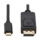 Tripp Lite  câble vidéo et adaptateur 1,83 m USB Type-C DisplayPort Noir - U444-006-DP-BD