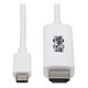 Tripp Lite  câble vidéo et adaptateur 1,83 m USB Type-C HDMI Type A (Standard) Blanc - U444-006-HWE