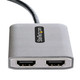StarTech.com Hub DisplayPort HDMI Double - Dual HDMI 4K 60Hz - Hub DP vers HDMI MST - Convertisseur DisplayPort Mâle vers HDMI Femelle - Convertisseur DP vers 2x HDMI avec Câble de 30cm - DisplayPort splitter Hub - MST14DP122HD StarTech.com Hub DisplayPort HDMI Double - Dual HDMI 4K 60Hz - Hub DP vers HDMI MST - Convertisseur DisplayPort Mâle vers HDMI Femelle - Convertisseur DP vers 2x HDMI avec Câble de 30cm - DisplayPort splitter Hub - MST14DP122HD