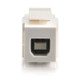 C2G Snap-In USB A/B Female Keystone Insert Module - 28751