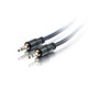 C2G 50ft Plenum-Rated 3.5mm Stereo Audio Cable with Low Profile Connectors câble audio 15,24 m 3,5mm Noir - 40518