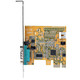 StarTech.com Carte Série PCI Express à 1 port - Carte d'Extension Série PCIe vers RS232 (DB9) - Adaptateur PCIe avec UART 16C1050, Supports Standard ou Profil Bas - Rétention COM, Windows et Linux - 11050-PC-SERIAL-CARD