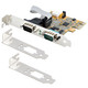 StarTech.com Carte Série PCI Express à 2 ports - Carte d'Extension Série PCIe vers RS232 (DB9) - Adaptateur PCIe avec UART 16C1050, Supports Standard ou Profil Bas - Carte PCIe 2 Ports, Rétention COM, Win et Linux - 21050-PC-SERIAL-CARD