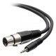 C2G Câble TRS à 3 positions mâle vers XLR femelle de 1,8 m sur 3,5 mm - 41470