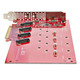 StarTech.com  carte et adaptateur d'interfaces Interne M.2 - QUAD-M2-PCIE-CARD-B