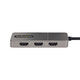 StarTech.com Hub USB-C MST à 3 Ports - Adaptateur Multi-Écrans USB C vers 3x HDMI pour PC Portable - Splitter Triple HDMI Jusqu'à 4K 60Hz avec DP 1.4 Alt Mode & DSC - Hub Thunderbolt 3 vers HDMI avec Câble de 30cm - MST14CD123HD