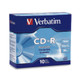 Verbatim CD-R 80MIN 700MB 52X Branded 10pk Slim Case 700 Mo 10 pièce(s) - 94935