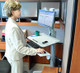 Ergotron WorkFit C-Mod, Single Display Sit-Stand Workstation 68,6 cm (27") Sol Gris - 24-198-055