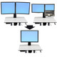 Ergotron WorkFit Convert-to-Single HD Kit from Dual or LCD & Laptop 76,2 cm (30") Bureau - 97-607