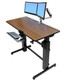 Ergotron WorkFit-D, Sit-Stand Desk Cerise (fruit) - 24-271-927