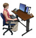 Ergotron WorkFit-D, Sit-Stand Desk Cerise (fruit) - 24-271-927