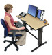 Ergotron WorkFit-D, Sit-Stand Desk Sable - 24-271-928