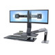 Ergotron WorkFit -A, Dual 55,9 cm (22") Bureau Noir - 24-316-026