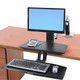 Ergotron WorkFit -A 61 cm (24") Bureau Noir - 24-390-026