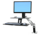 Ergotron WorkFit -A 61 cm (24") Bureau Noir - 24-391-026