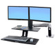 Ergotron WorkFit -A 61 cm (24") Bureau Noir - 24-392-026