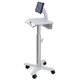 Ergotron StyleView Tablet Cart, SV10 Aluminium, Blanc Tablette Panier multimédia - SV10-1400-0