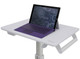 Ergotron StyleView S-Tablet Cart, SV10 Aluminium, Blanc Tablette Panier multimédia - SV10-1800-0