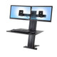 Ergotron WorkFit SR 61 cm (24") Bureau Noir - 33-407-085