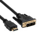 Axiom  câble vidéo et adaptateur 1,8 m HDMI DVI-D Noir - HDMIMDVIDM06-AX