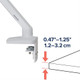 Ergotron MXV Series MXV Desk Monitor Arm 86,4 cm (34") Bureau Blanc - 45-486-216