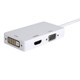 Axiom DisplayPort VGA + HDMI + DVI Blanc - 3N1DP2HVD-AX