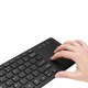 Adesso  clavier Bureau RF sans fil QWERTY Anglais américain Noir - WKB-4050UB